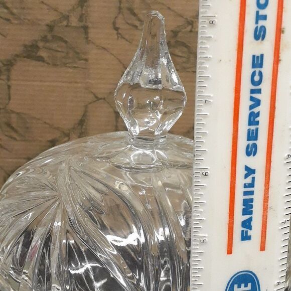 Anna Hutte German-made "BLEIKRISTALL" lead crystal Bowl/ Candy Dish with Lid - Picture 6 of 7